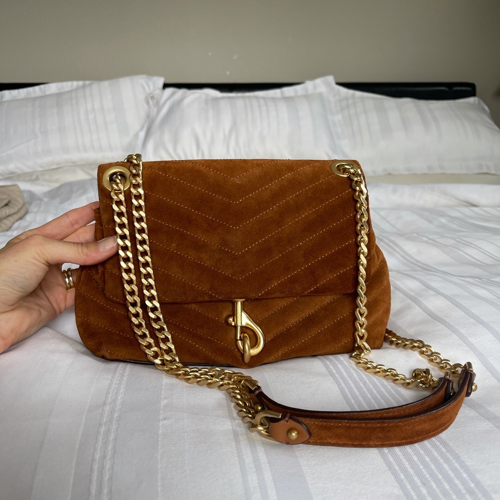 Rebecca minkoff Edie equestrian suede shoulder bag